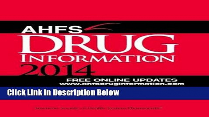 [PDF] AHFS Drug Information 2014 [Online Books]