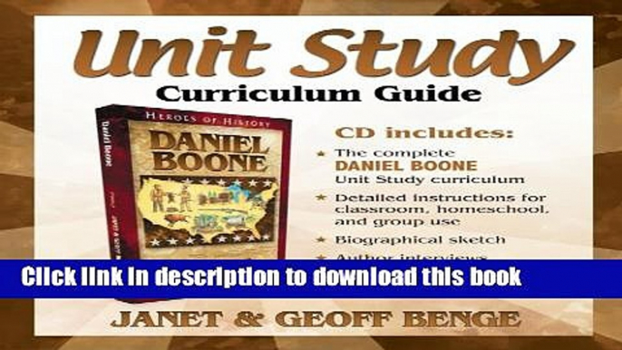 Download Daniel Boone - Curriculum Guide  PDF Online