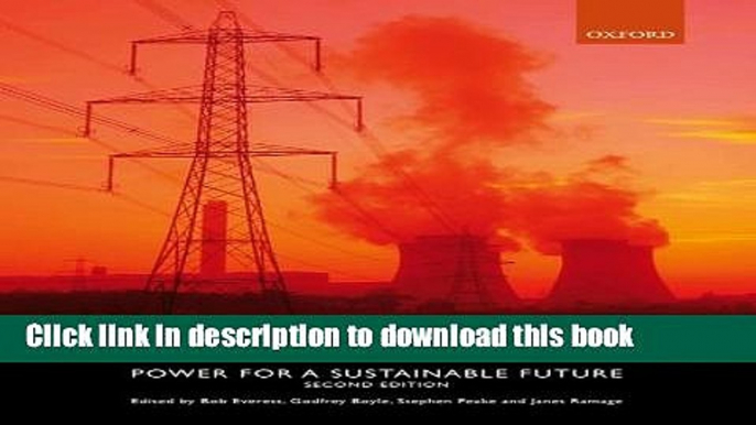 [Read PDF] Energy Systems and Sustainability: Power for a Sustainable Future  Read Online