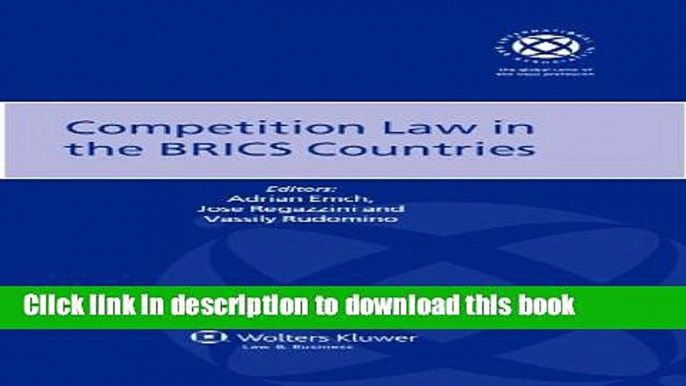 [PDF]  Competition Law in the BRICS Countries  [Download] Online