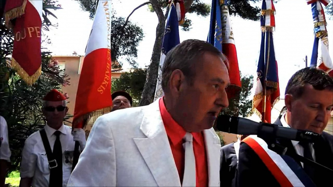 5 juillet 2016- Sausset Les Pins- Allocutions de Mrs Roland Soler, ANRO, Jean-Pierre Simon des Amitiés Oraniennes, Denis Fadda, comité de Liaison des Associations Nationales de Rapatriés, Eric Diard, maire de Sausset Les Pins