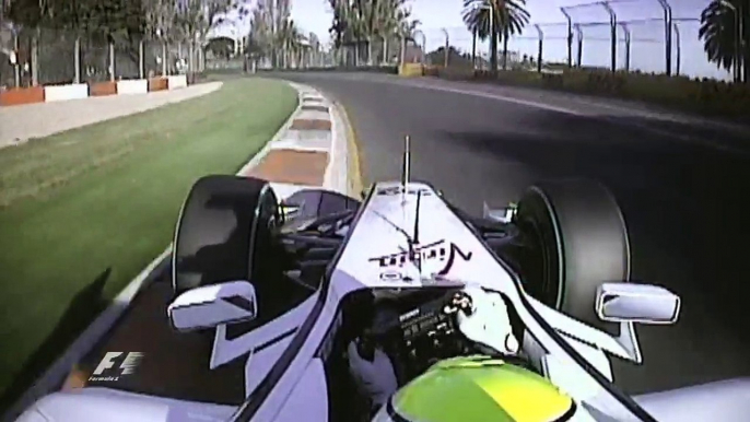 F1 J Button pole lap onboard Melborne 2009 [HD]