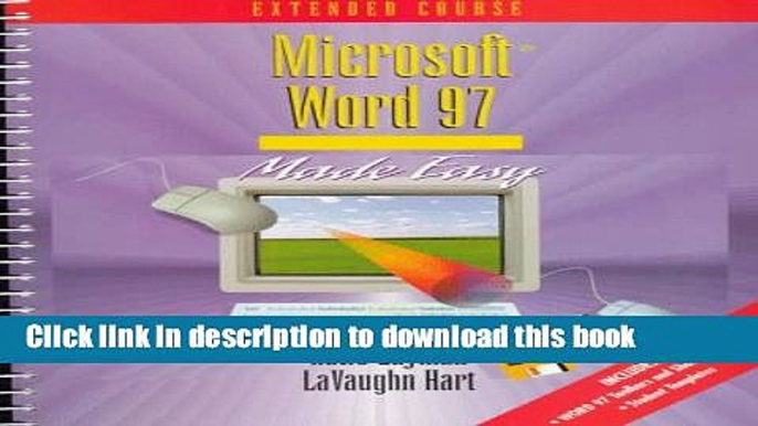 Read Microsoft Word 97 Made Easy: Extended Course  Ebook Free