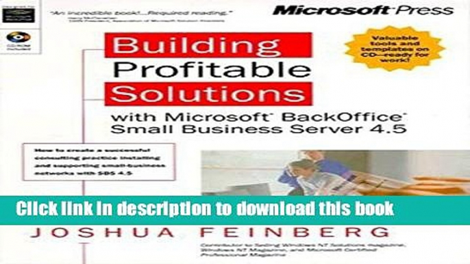 Download Building Profitable Solutions: With Microsoft BackOffice Small Business Server 4.5 PDF Free