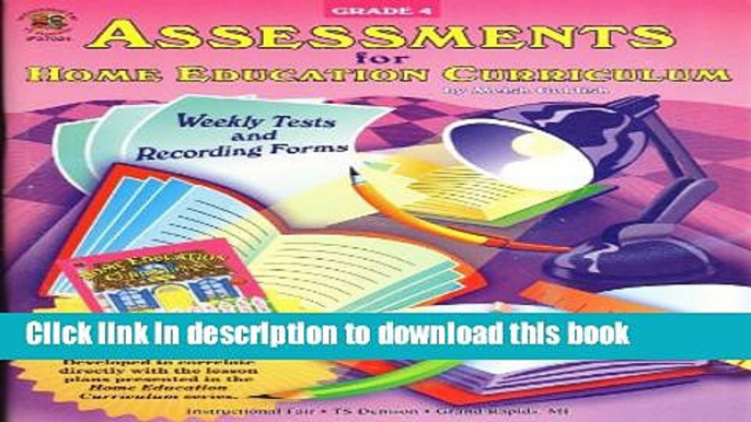 Read Assessments for Home Education Curriculum Weekly Tests and Recording Forms Fourth Grade: May