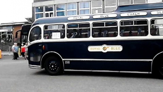 Vintage buses and coaches in exeter bus/coach station 16.7.2016.