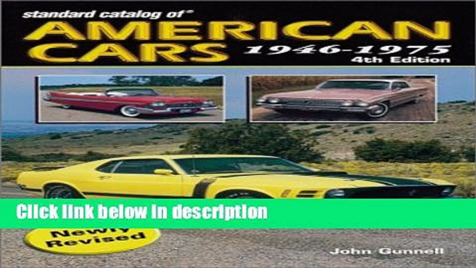 Books Standard Catalog of American Cars, 1946-1975 Full Online