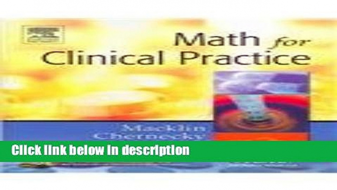 Ebook Drug Calculations Online to Accompany Math for Clinical Practice (Access Code and Textbook