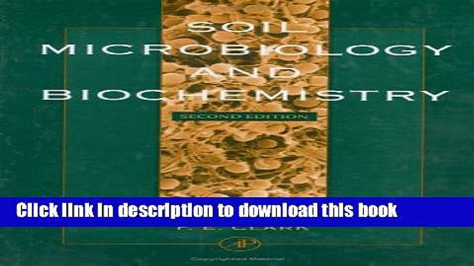 Download Books Soil Microbiology and Biochemistry PDF Free