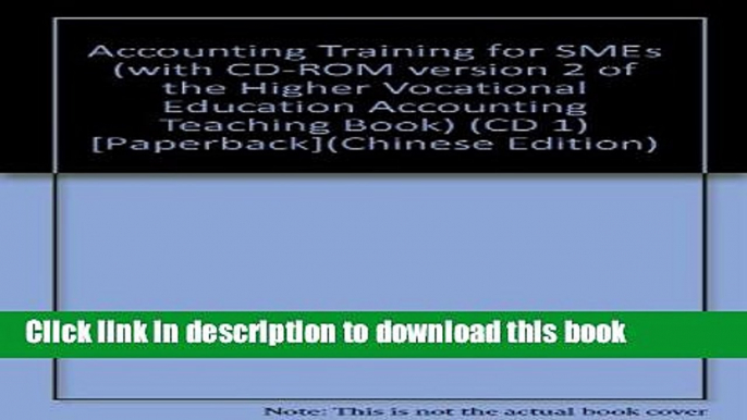 Ebook Accounting Training for SMEs (with CD-ROM version 2 of the Higher Vocational Education