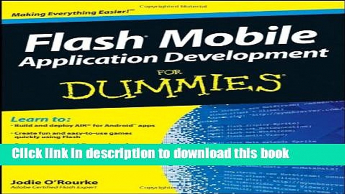 Download Flash Mobile Application Development For Dummies PDF Online