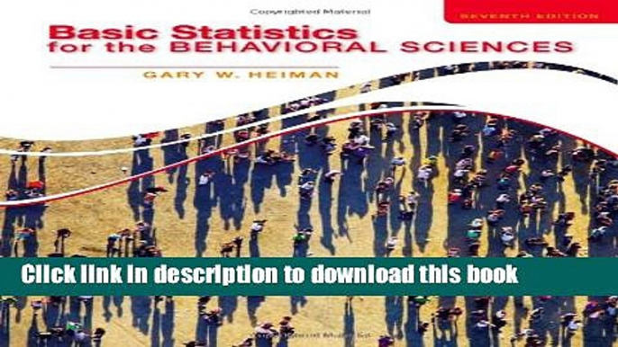 Read Basic Statistics for the Behavioral Sciences Ebook Free