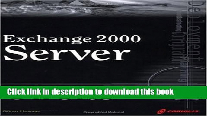 Read Exchange 2000 Server on Site Ebook Free