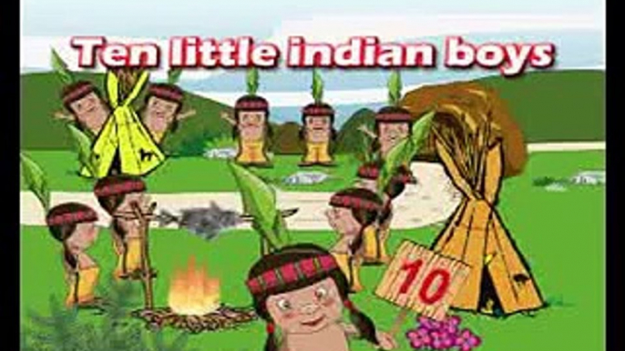 Nursery Rhymes Poems For Kids - TEN LITTLE INDIAN BOYS With Lyrics