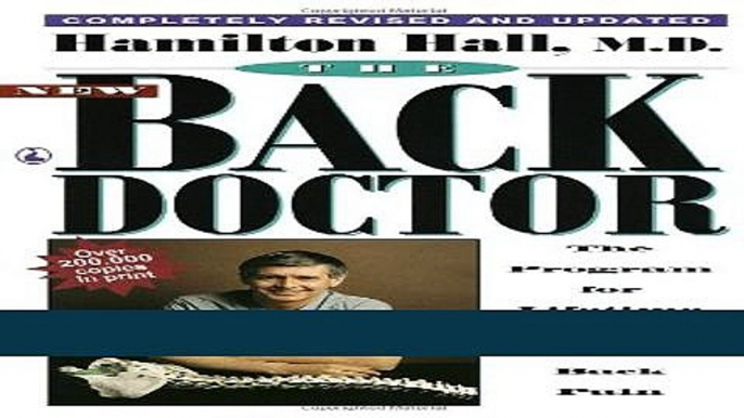 Read The New Back Doctor: The Program for Lifetime Relief from Back Pain Ebook Free