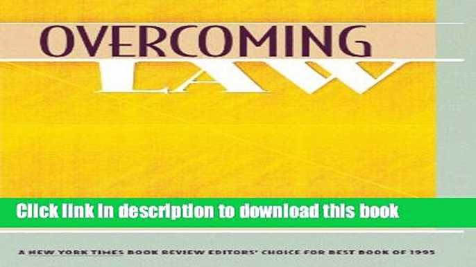 Read Overcoming Law Ebook Free