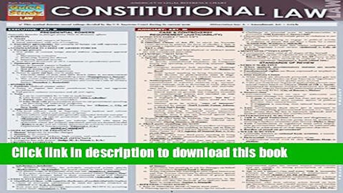 Read Constitutional Law Ebook Free