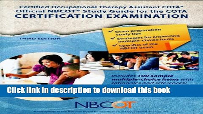 Books NBCOT Official COTA Study Guide Certified Occupational Therapy Assistant Certification