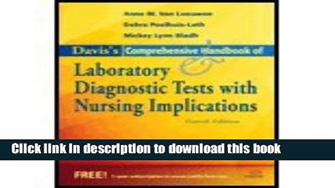 Ebook Davis s Comprehensive Handbook of Laboratory and Diagnostic Tests With Nursing Implications