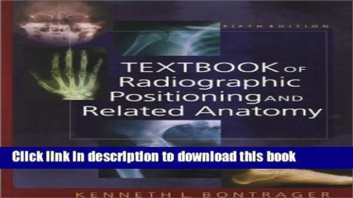 [PDF] Textbook of Radiographic Positioning and Related Anatomy, 5e Download Full Ebook