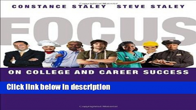 Ebook FOCUS on College and Career Success (Cengage Learning s FOCUS Series) Free Online