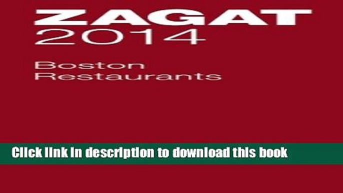 Ebook 2014 Boston Restaurants Free Online