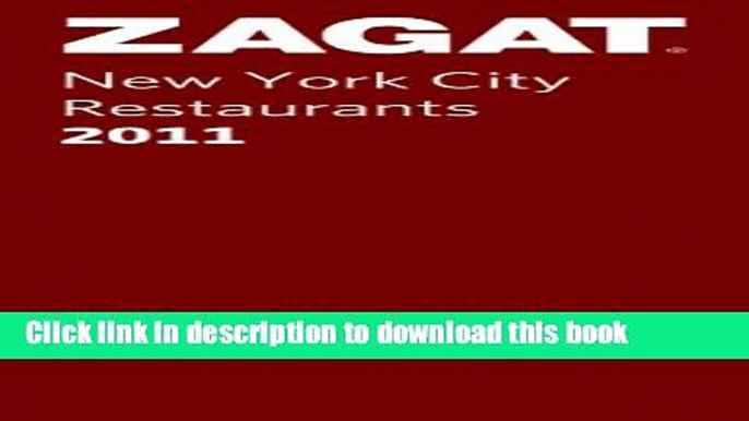 Books 2011 New York City Restaurants Free Online