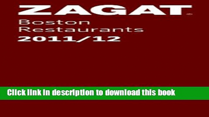 Ebook 2011/12 Boston Restaurants Free Online