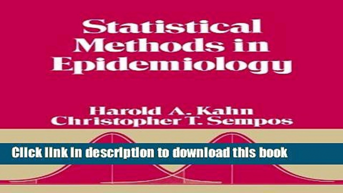 PDF  Statistical Methods in Epidemiology (Monographs in Epidemiology and Biostatistics)  Free