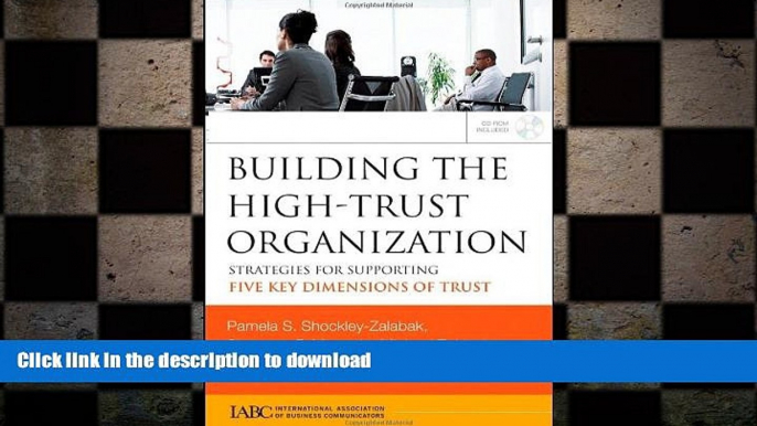 FAVORIT BOOK Building the High-Trust Organization: Strategies for Supporting Five Key Dimensions