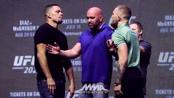 UFC 202: Nate Diaz vs. Conor McGregor 2 Staredown