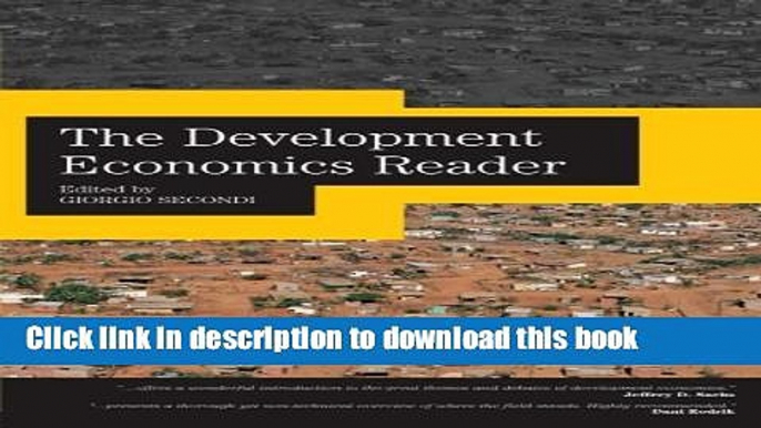 Download  The Development Economics Reader  Free Books