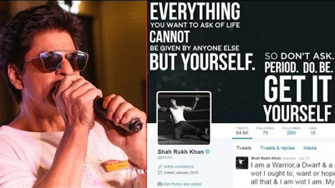 Shah Rukh Khan joins the 20 million followers club on Twitter