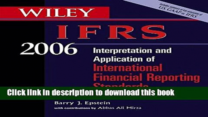 Ebook WILEY IFRS 2006: Interpretation and Application of International Financial Reporting