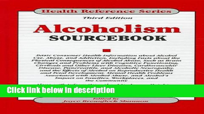 Books Alcoholism Sourcebook Full Online