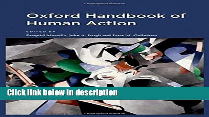 Ebook Oxford Handbook of Human Action (Social Cognition and Social Neuroscience) Free Online