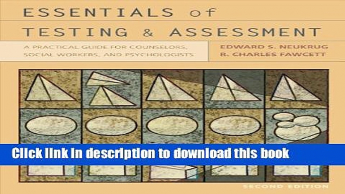 Ebook Essentials of Testing and Assessment: A Practical Guide for Counselors, Social Workers, and