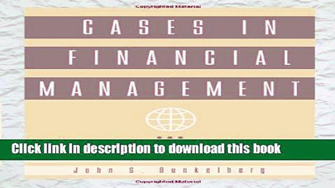 Ebook Cases in Financial Management Full Online