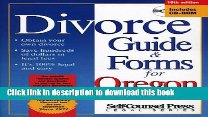 Books Divorce Guide for Oregon (Divorce Guide to Oregon) Full Online