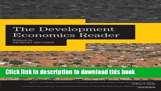 Ebook The Development Economics Reader Full Online