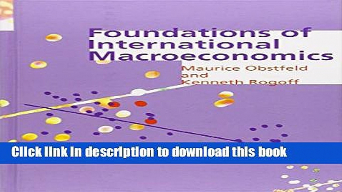 Books Foundations of International Macroeconomics Free Online