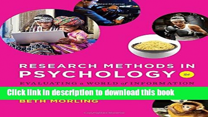 Ebook Research Methods in Psychology: Evaluating a World of Information (Second Edition) Full Online