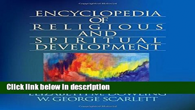 Books Encyclopedia of Religious and Spiritual Development (The SAGE Program on Applied