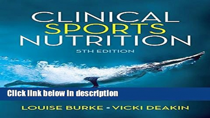 Ebook Clinical Sports Nutrition Full Download