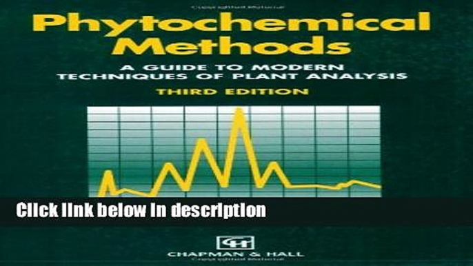 Books Phytochemical Methods A Guide to Modern Techniques of Plant Analysis Free Download