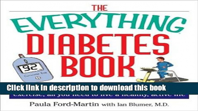 Ebook The Everything Diabetes Book Free Online