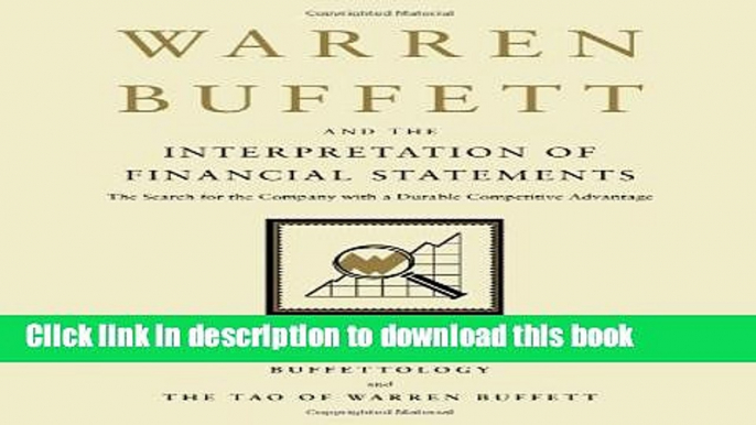 Books Warren Buffett and the Interpretation of Financial Statements: The Search for the Company