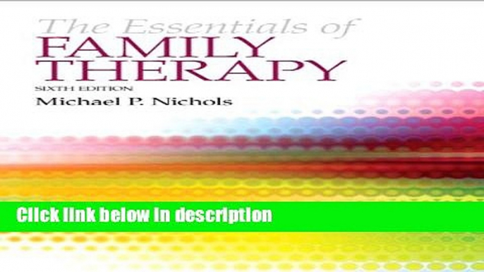 Books The Essentials of Family Therapy (6th Edition) Full Download