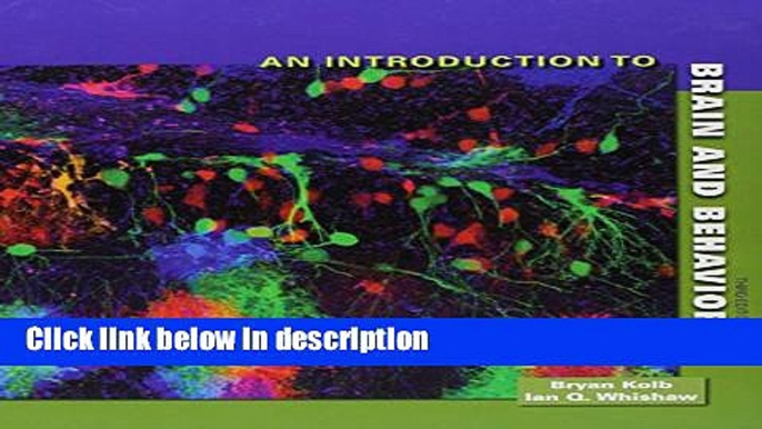 Books Introduction to Brain and Behavior and Study Guide Free Online