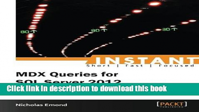 Ebook Instant MDX Queries for SQL Server 2012 Free Online